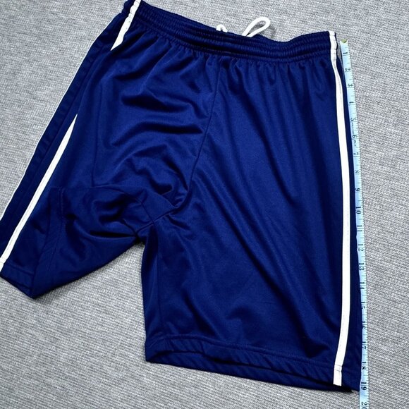 Vintage Pro Spirit Mens Blue Shorts Elastic Drawstring Waist Inner Lining Medium - Picture 9 of 11